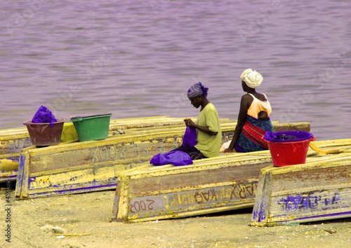 Foto: femmes au lac rose senegal femmes au lac rose senegal