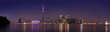 Toronto skyline at dusk (8:10 at night)