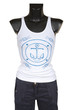 Vest with figure and jeans Vest with figure and jeans