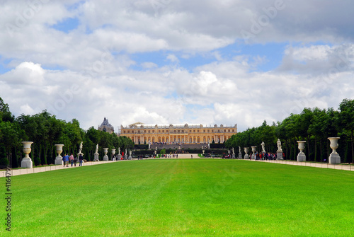 Versailles gardens and palace