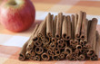 Cinnamon sticks with apple