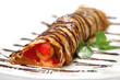 pancake with fruits