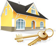 House keys, real estate, realty, security. Vector illustration House keys, real estate, realty, security. Vector illustration