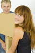 Couple with box