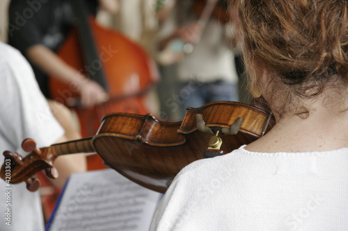 Foto: Violon et menton Violon et menton