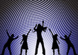 happy people dancing at a party happy people dancing at a party