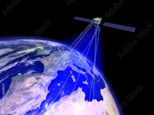 Photo: commincatin par satellite commincatin par satellite