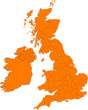Map of British isles