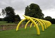 Arched path in the shape of tube in garden
