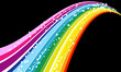Starry rainbow background
