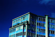 Blue appartment building
