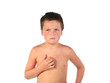 Sick boy child
