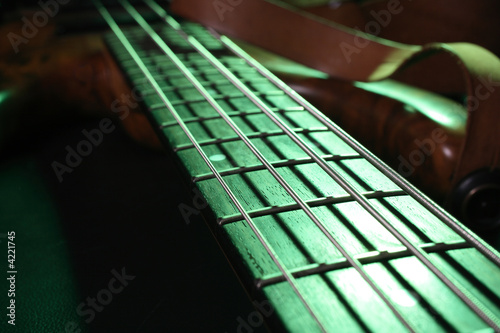Photo: Green Bass Guitar Green Bass Guitar