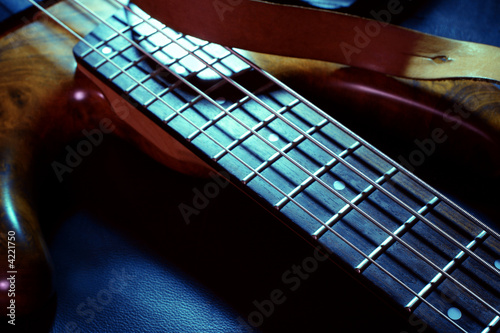 Photo: Blue Bass Guitar Blue Bass Guitar