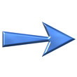 3D Azure Arrow 