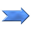 3D Azure Arrow 