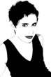 Woman with short hair: Vector