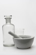 Laboratory flask and mortar