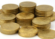 European currency close up.