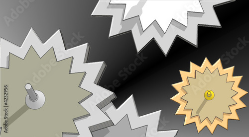 Illustration: zahnräder zahnräder