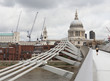 St Paul Cathedral and Millenium Bridge St Paul Cathedral and Millenium Bridge