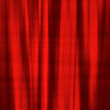 Heavy dark red curtain
