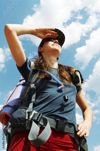 Girl in hike