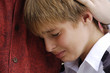 father consoling crying child father consoling crying child