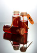 three bottles with poison