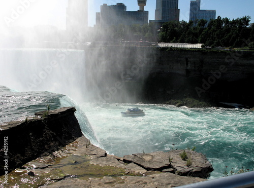 edge of Niagara Falls with views of Canada edge of Niagara Falls with views of Canada