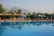 Pool and a bar on a background of mountains. Pool and a bar on a background of mountains.
