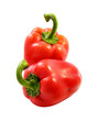 red peppers isolated