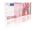 10 Euro with reflection 10 Euro with reflection