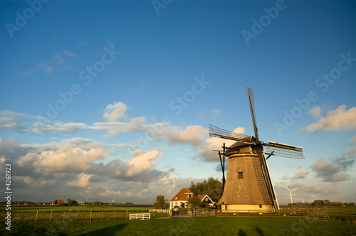 beautiful dutch windmill
