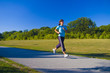 Jogger in park Jogger in park
