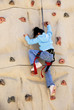 Rock Wall Climbing Girl