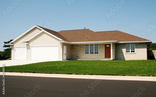 Photo: Ranch home with big garage Ranch home with big garage