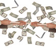 Hands and dollars