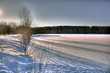 Frozen lake