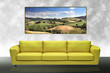 Yellow sofa and landscape painting Yellow sofa and landscape painting