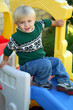 boy on slide