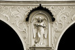 Angel statue in sepia