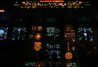 commercial aircraft panel at night commercial aircraft panel at night