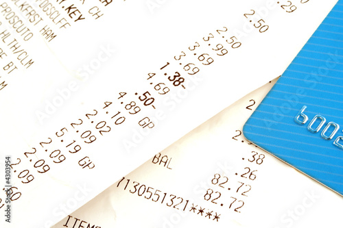 Photo: grocery bill grocery bill