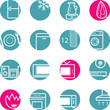 circle household appliances icons circle household appliances icons