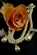 Rose necklace and earings Rose necklace and earings