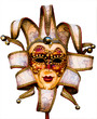 Photo en ligne au meilleur prix Beautiful venetian mask isolated on white background