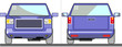 Blue pickup truck