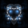 Mesh Floral Heart