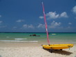 Sailboat by the sea